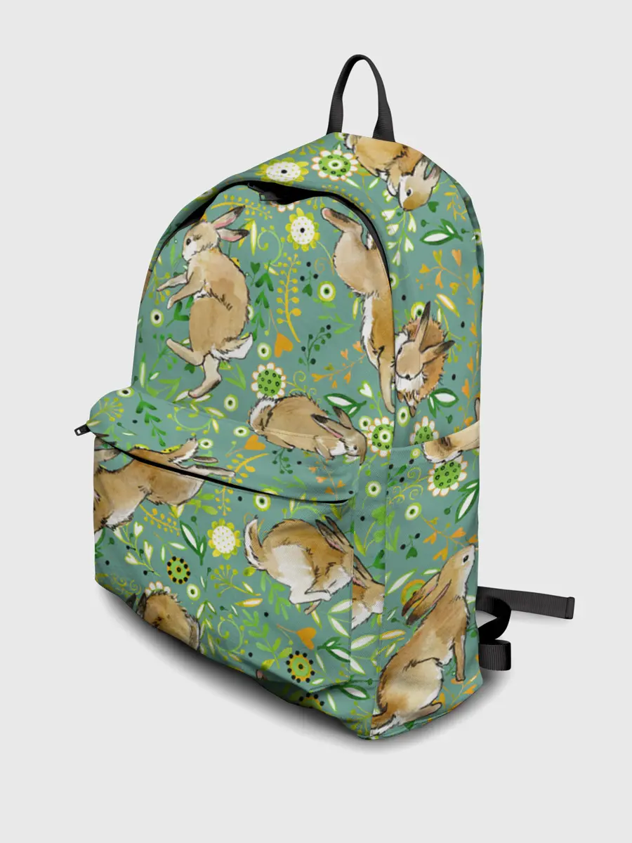 Рюкзак джинсовый / Милые зайчата