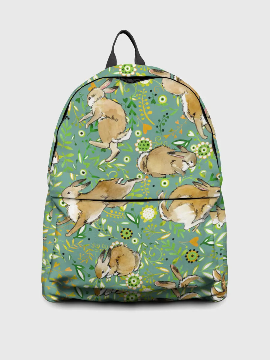 Рюкзак джинсовый / Милые зайчата