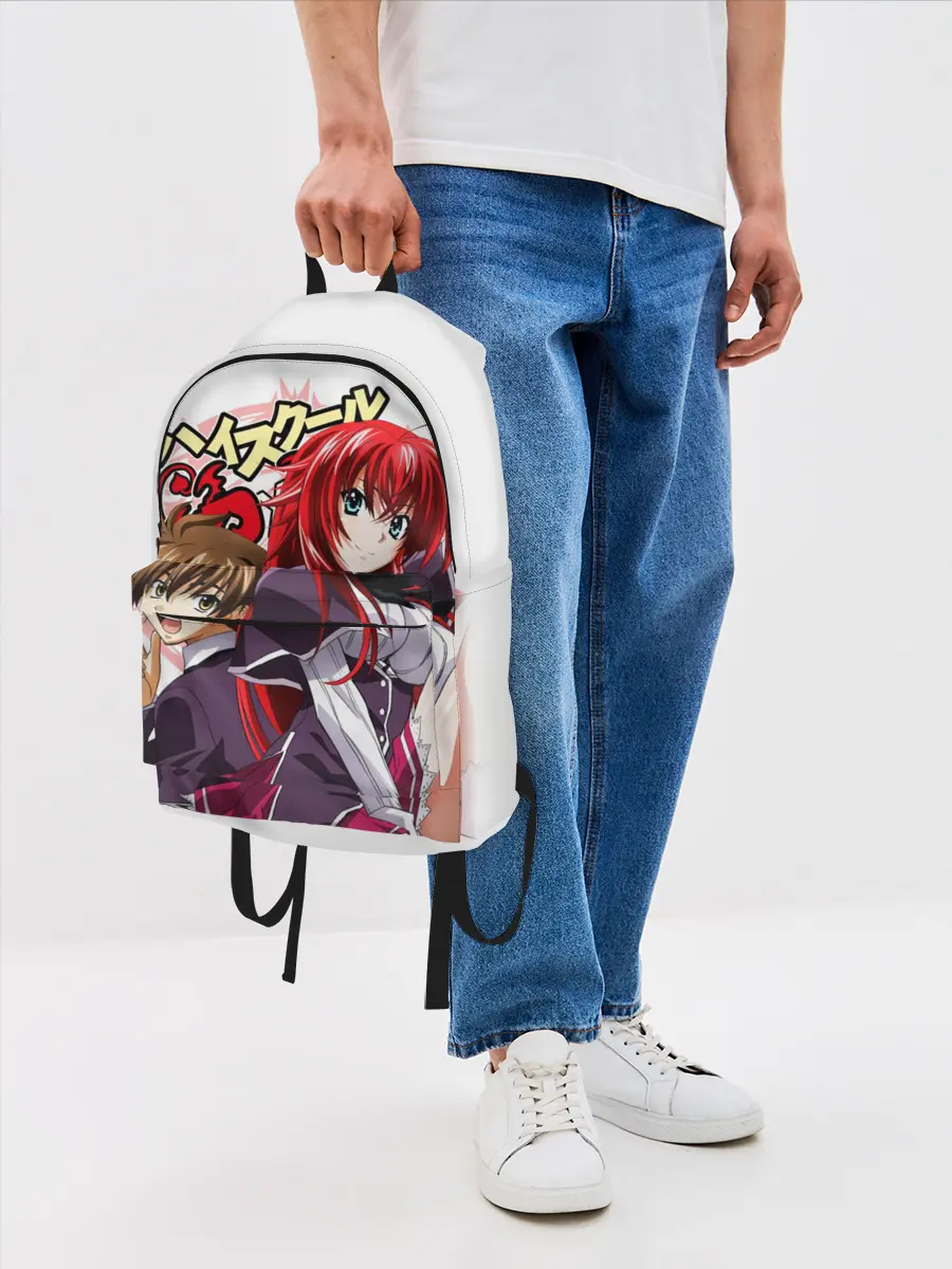 Рюкзак джинсовый / Старшая школа аниме