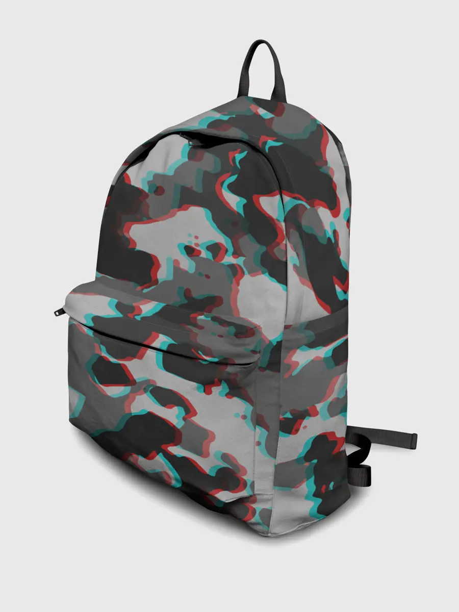 Рюкзак джинсовый / Серый камуфляж