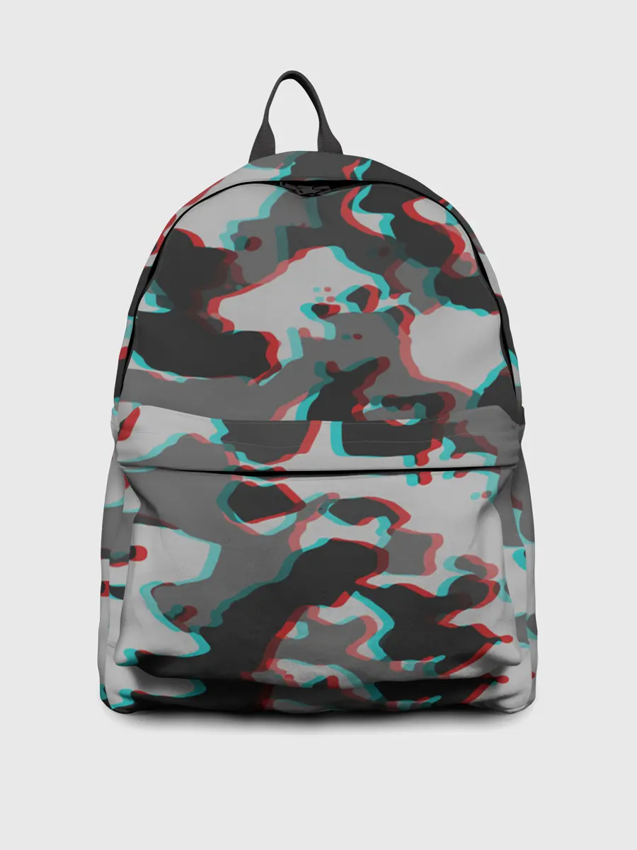 Рюкзак джинсовый / Серый камуфляж