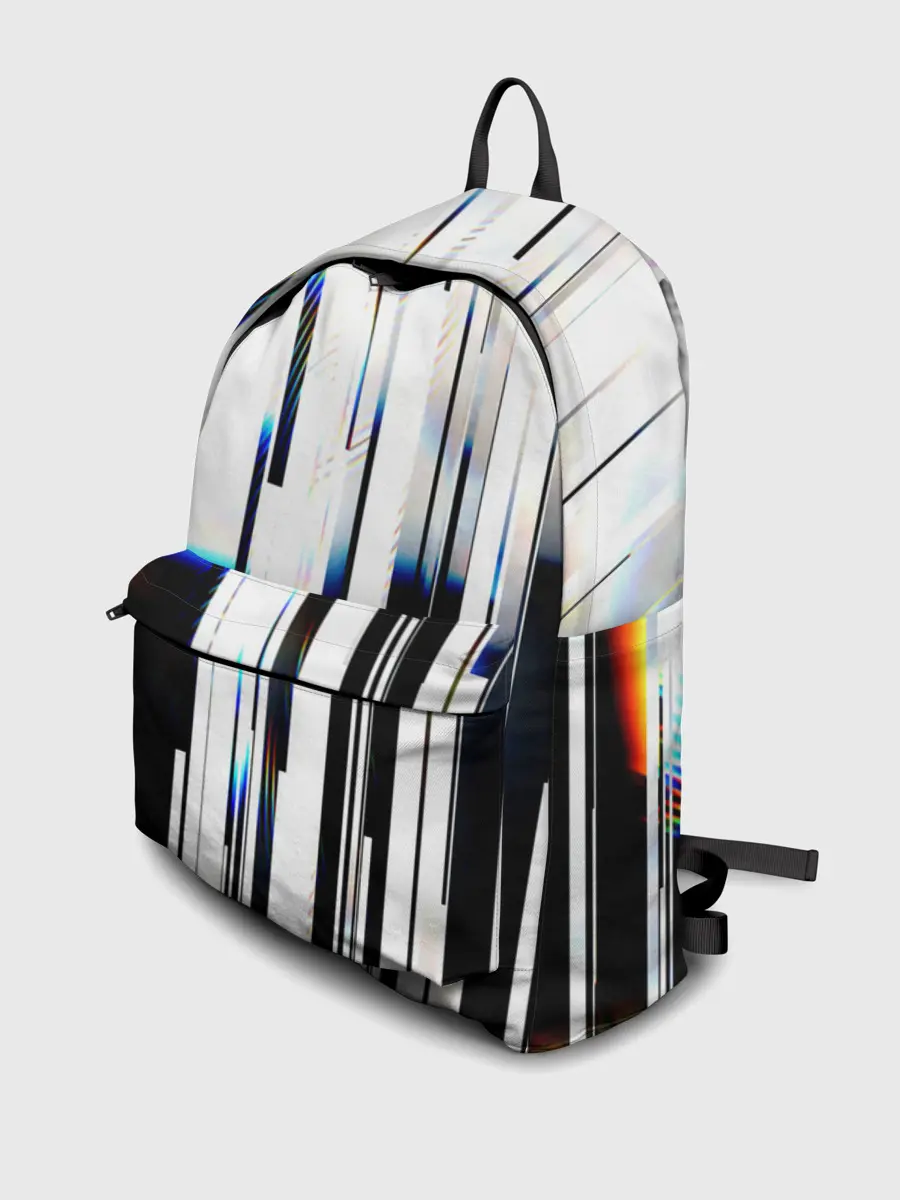 Рюкзак джинсовый / Абстракция Глитч