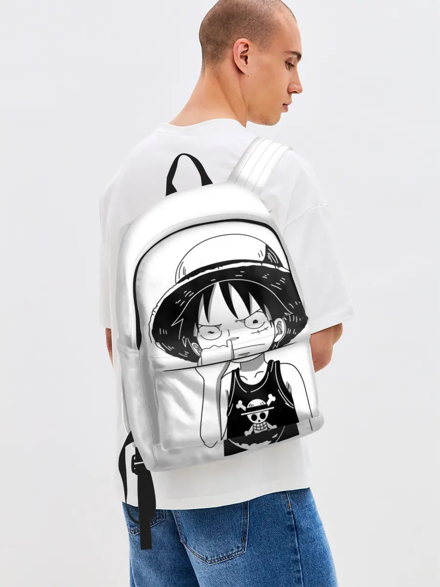 Рюкзак джинсовый / палец в носу One Piece