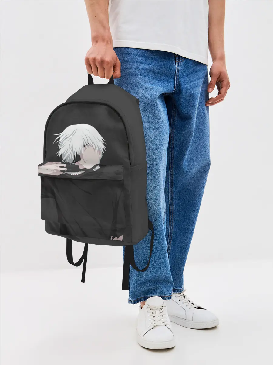 Рюкзак джинсовый / Kaneki Ken снимает маску