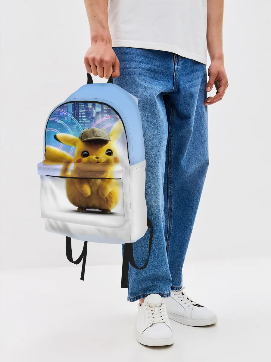 Рюкзак джинсовый / Pikachu Detective
