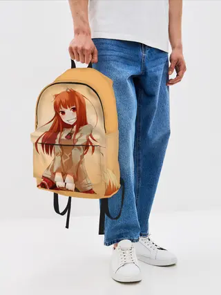 Рюкзак джинсовый / Волчица и пряности