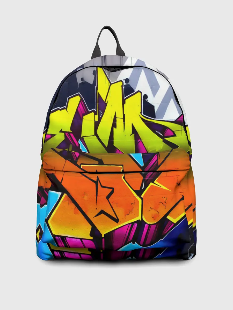 Рюкзак джинсовый / НЕОНОВОЕ ГРАФФИТИ