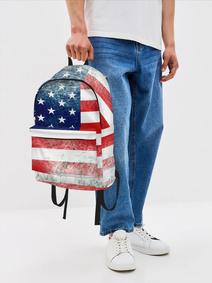 Рюкзак джинсовый / Америка Флаг