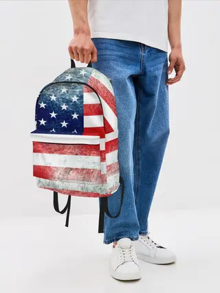 Рюкзак джинсовый / Америка Флаг