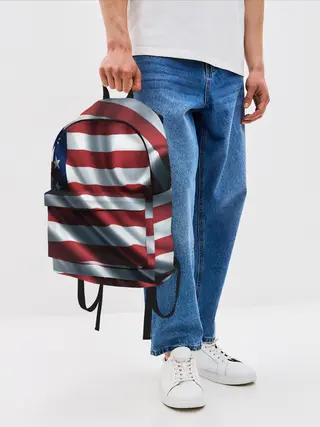 Рюкзак джинсовый / Символика Америки