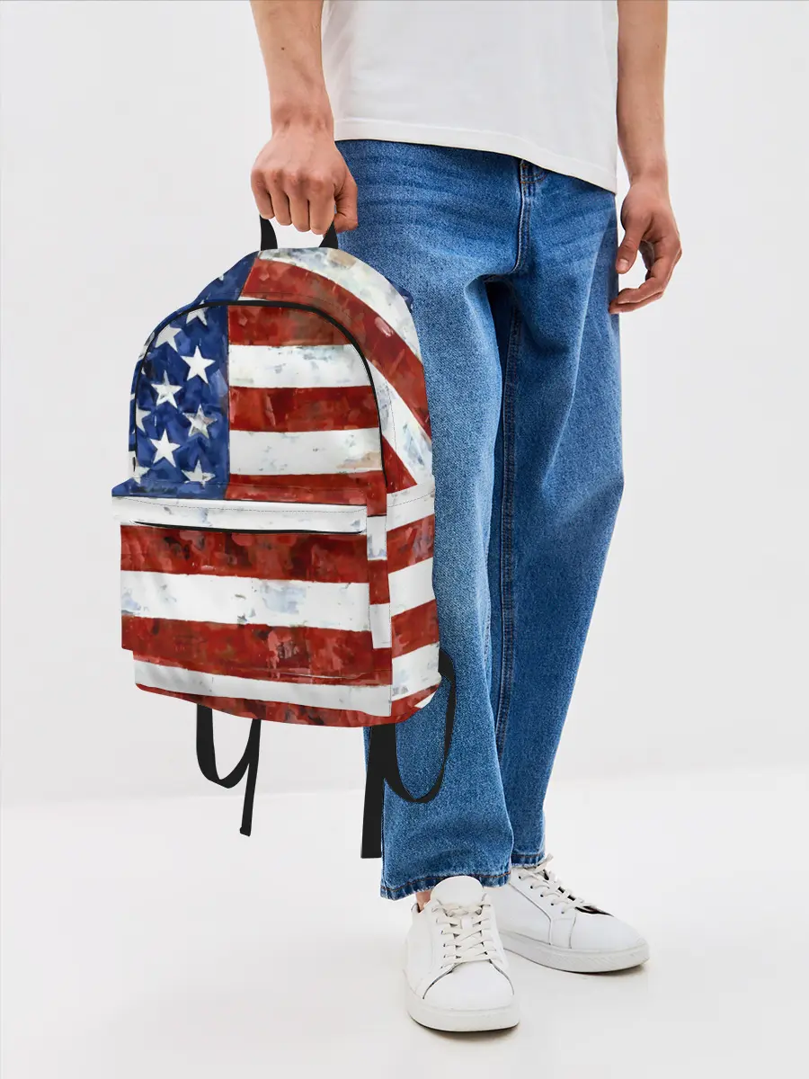 Рюкзак джинсовый / США ФЛАГ