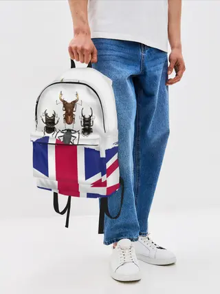 Рюкзак джинсовый / Жуки