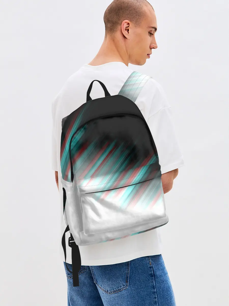 Рюкзак джинсовый / GLITCH STRIPES