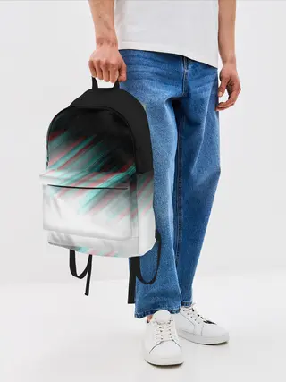 Рюкзак джинсовый / GLITCH STRIPES