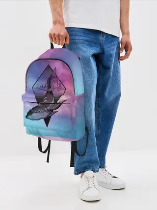 Рюкзак джинсовый / космос