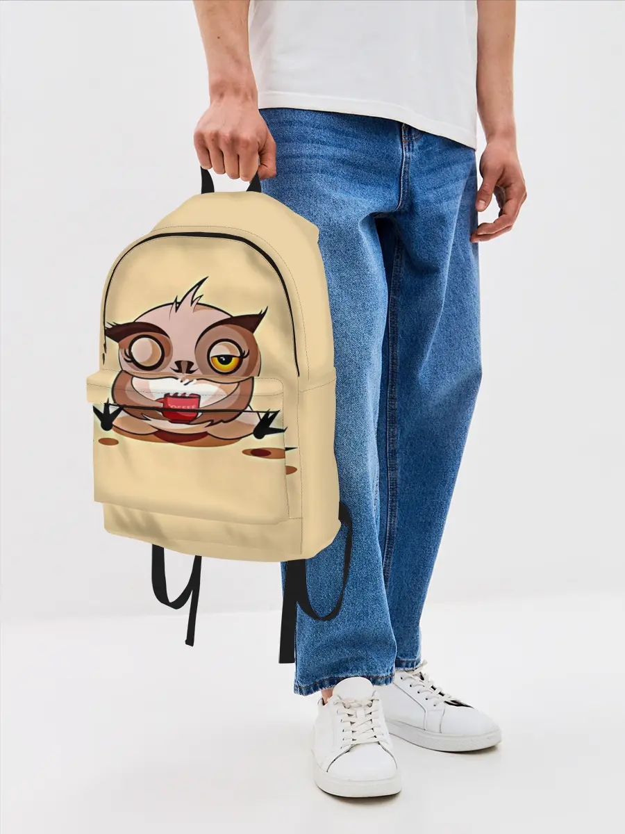 Рюкзак джинсовый / Сова Кофеман