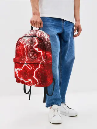 Рюкзак джинсовый / БРЫЗГИ КРАСОК