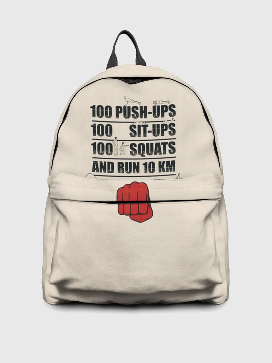 Рюкзак джинсовый / Тренировка Сайтамы