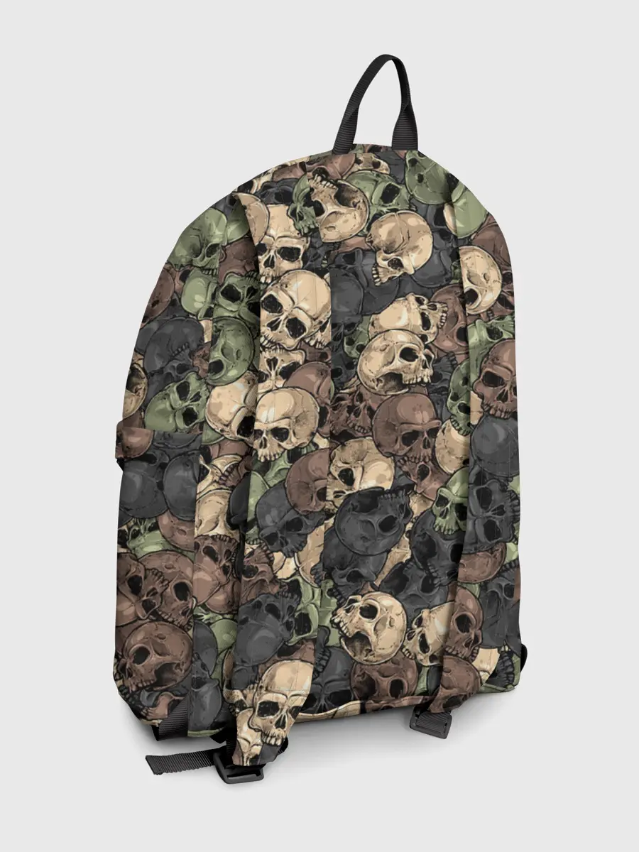 Рюкзак джинсовый / Камуфляж с черепами
