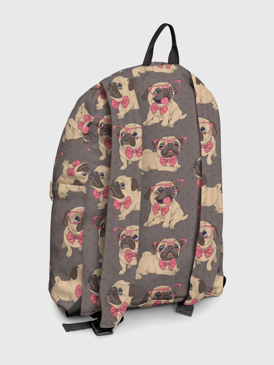 Рюкзак джинсовый / Мопсы