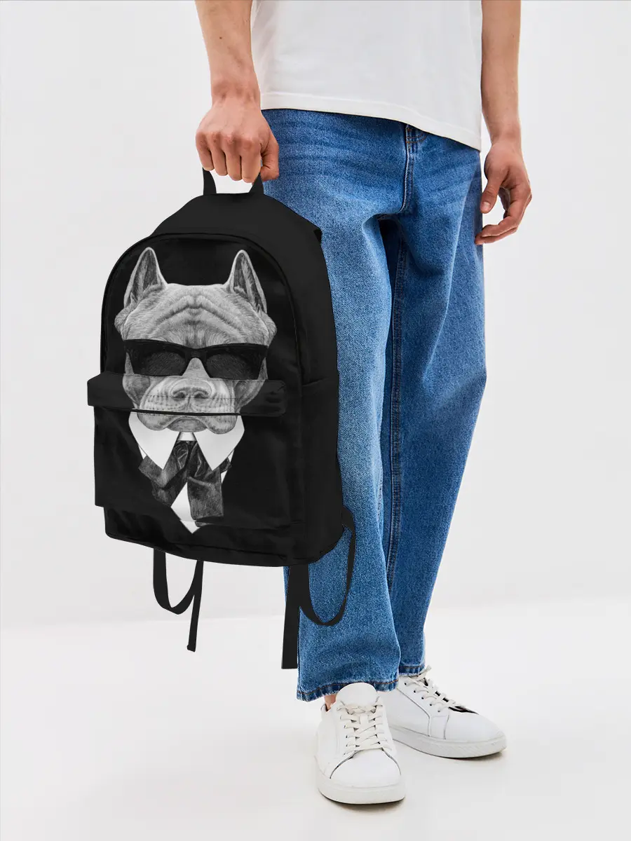 Рюкзак джинсовый / Питбуль