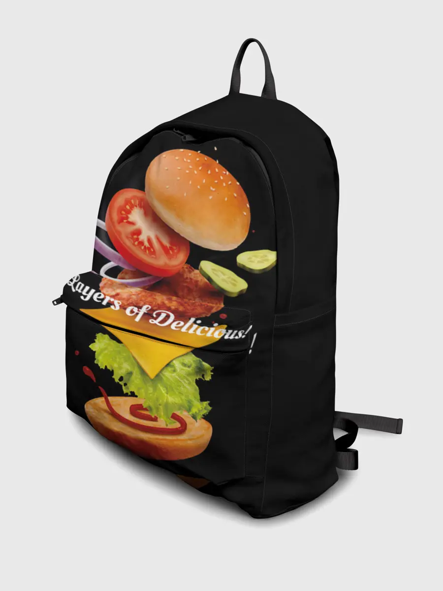 Рюкзак джинсовый / Гамбургер