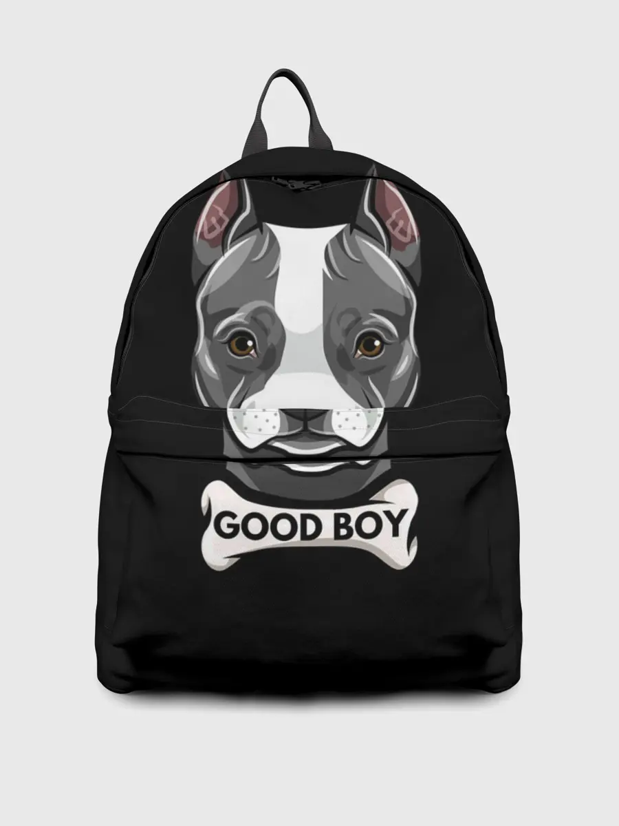 Рюкзак джинсовый / Стаффордширский терьер