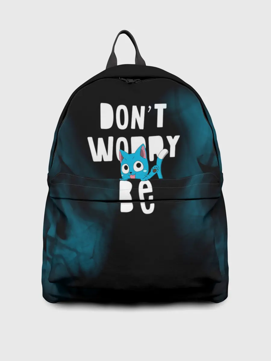 Рюкзак джинсовый / Не волнуйся, будь Хэппи