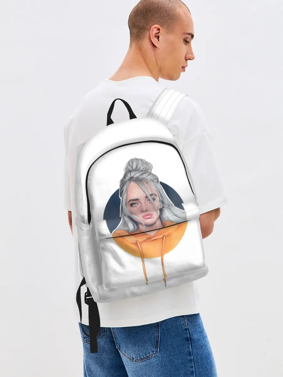 Рюкзак джинсовый / Billie Eilish art 1