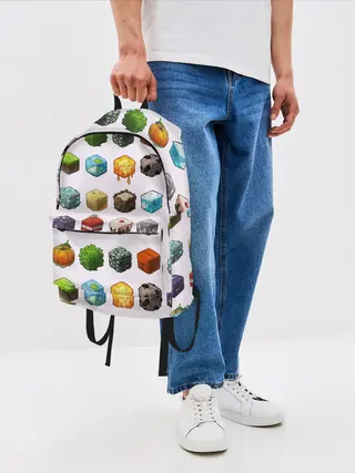 Рюкзак джинсовый / Minecraft