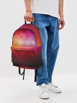 Рюкзак джинсовый / Прозрачный Чаризард