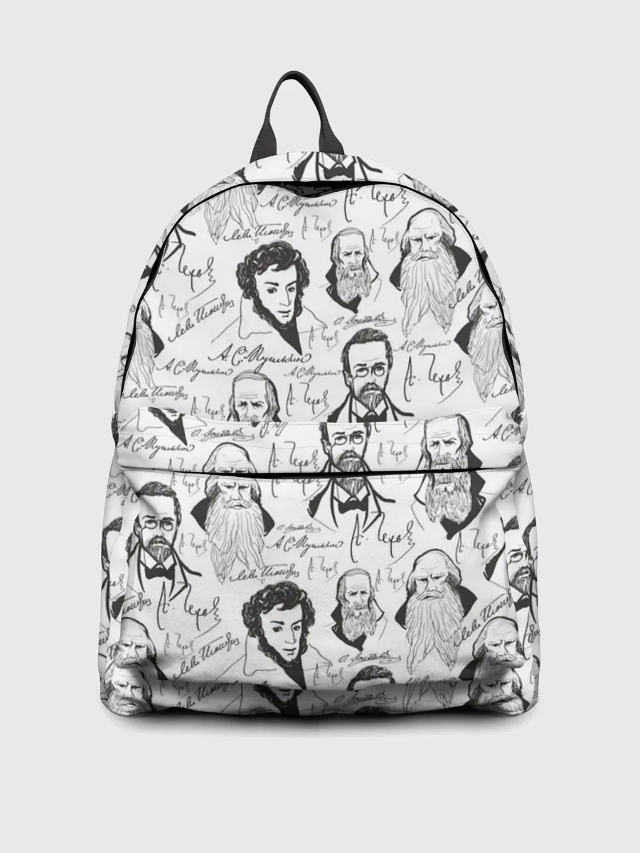 Рюкзак джинсовый / Великие писатели-классики