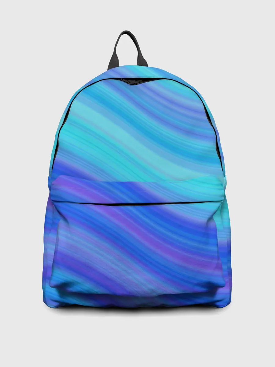 Рюкзак джинсовый / Абстракция. Влны.