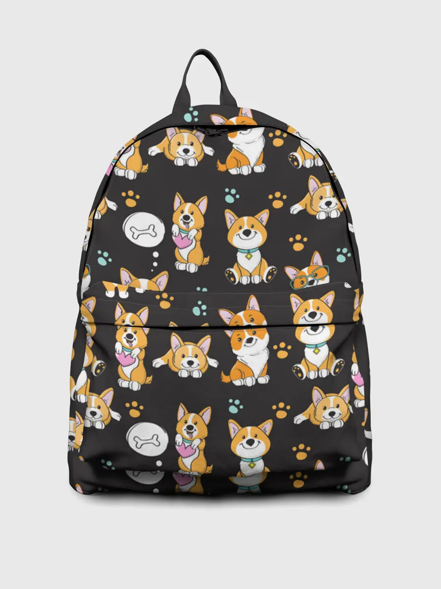 Рюкзак джинсовый / Милые пёсики