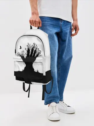 Рюкзак джинсовый / Дерево