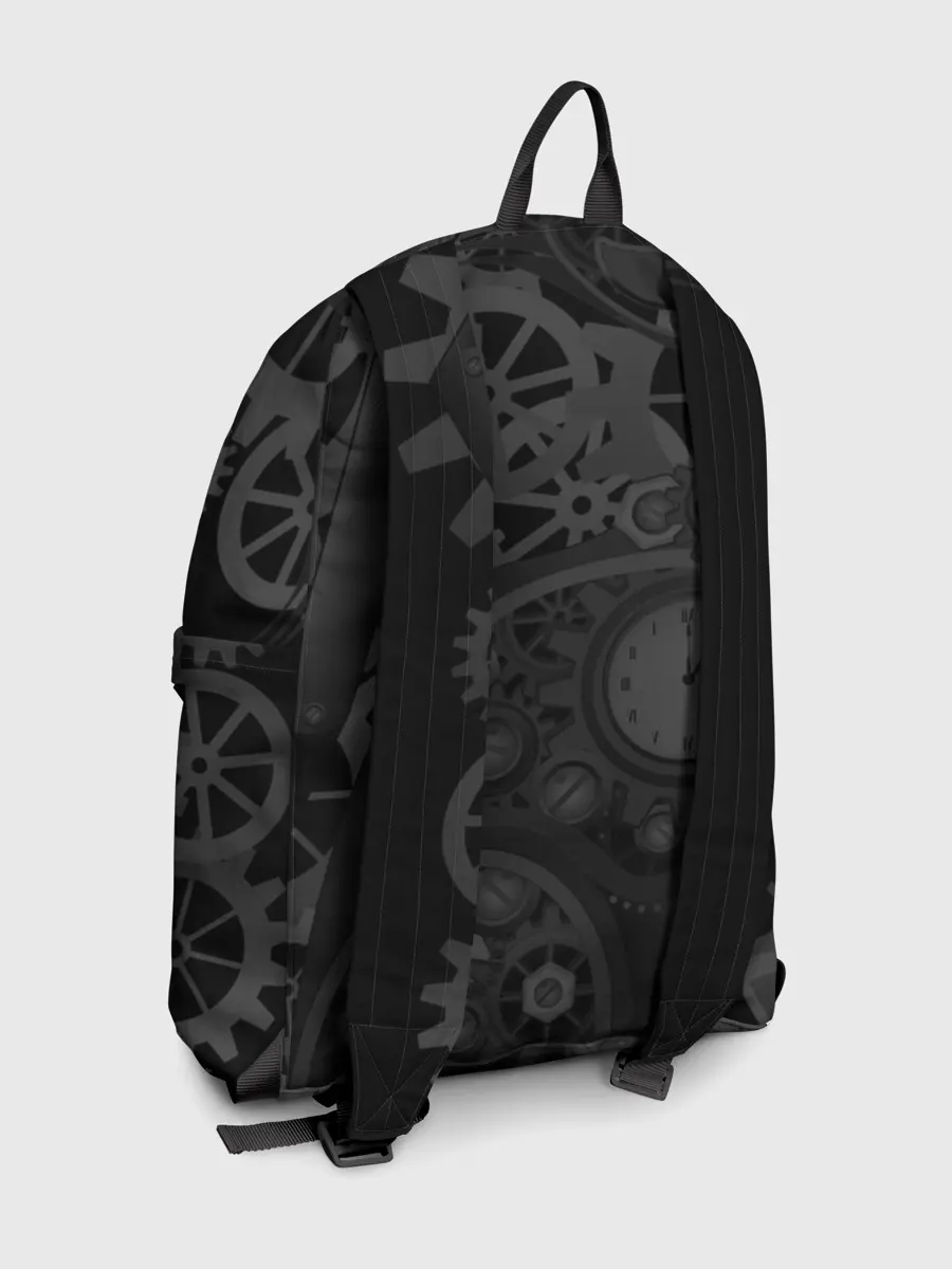 Рюкзак джинсовый / Кошка в стиле стимпанк