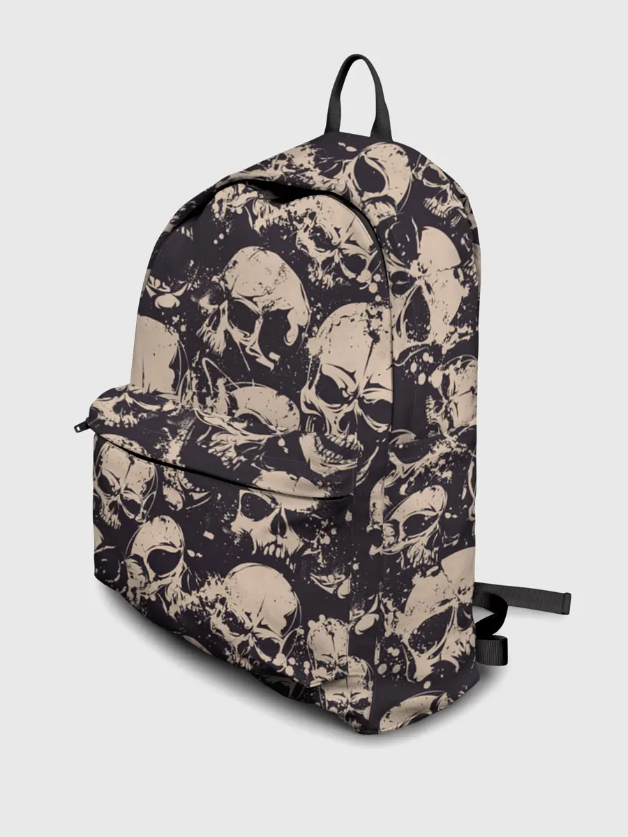Рюкзак джинсовый / Черепа