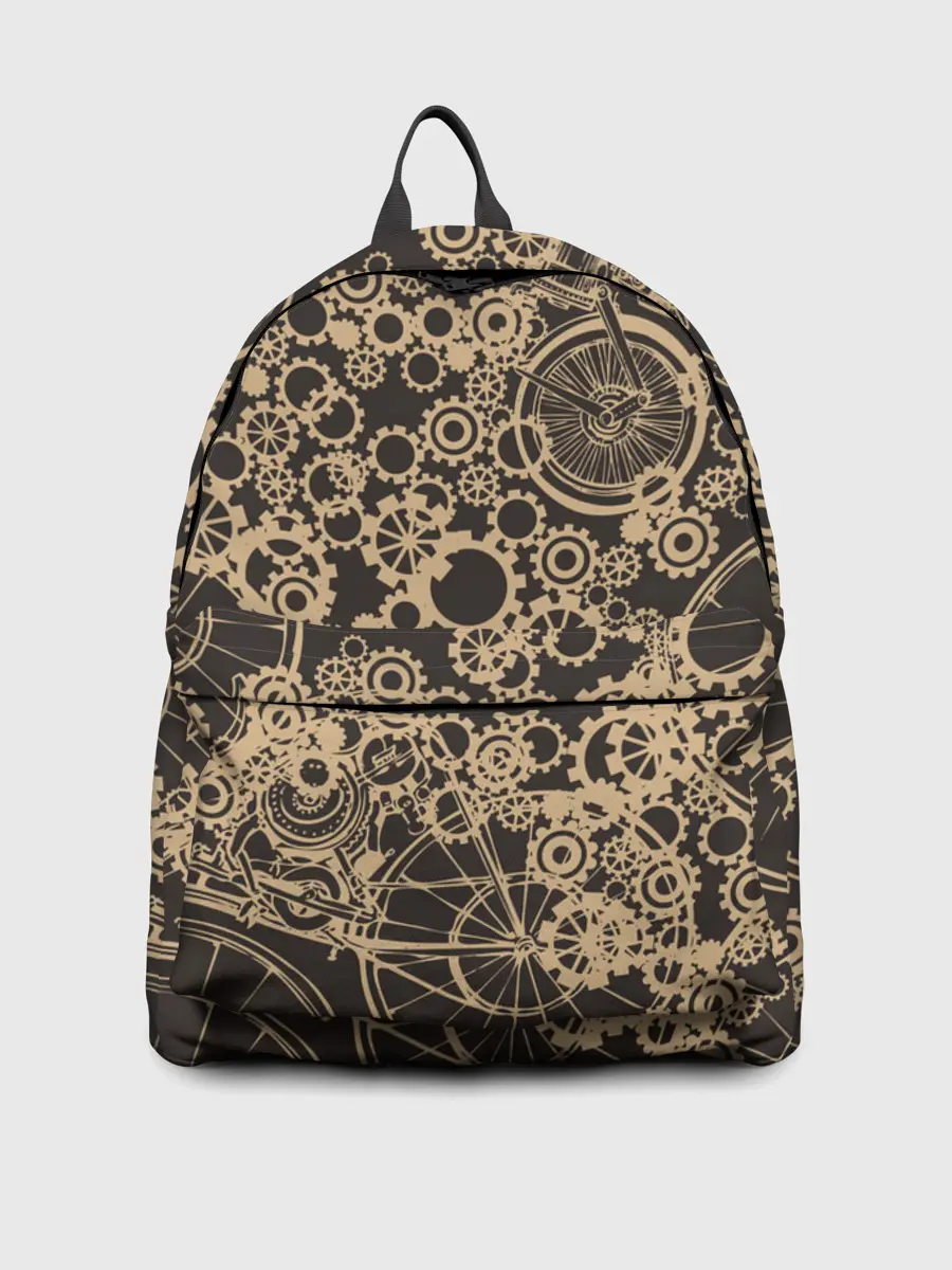 Рюкзак джинсовый / Ретро велосипеды