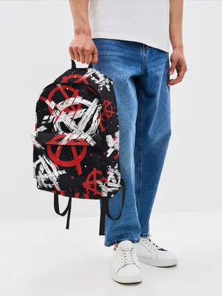 Рюкзак джинсовый / Анархия