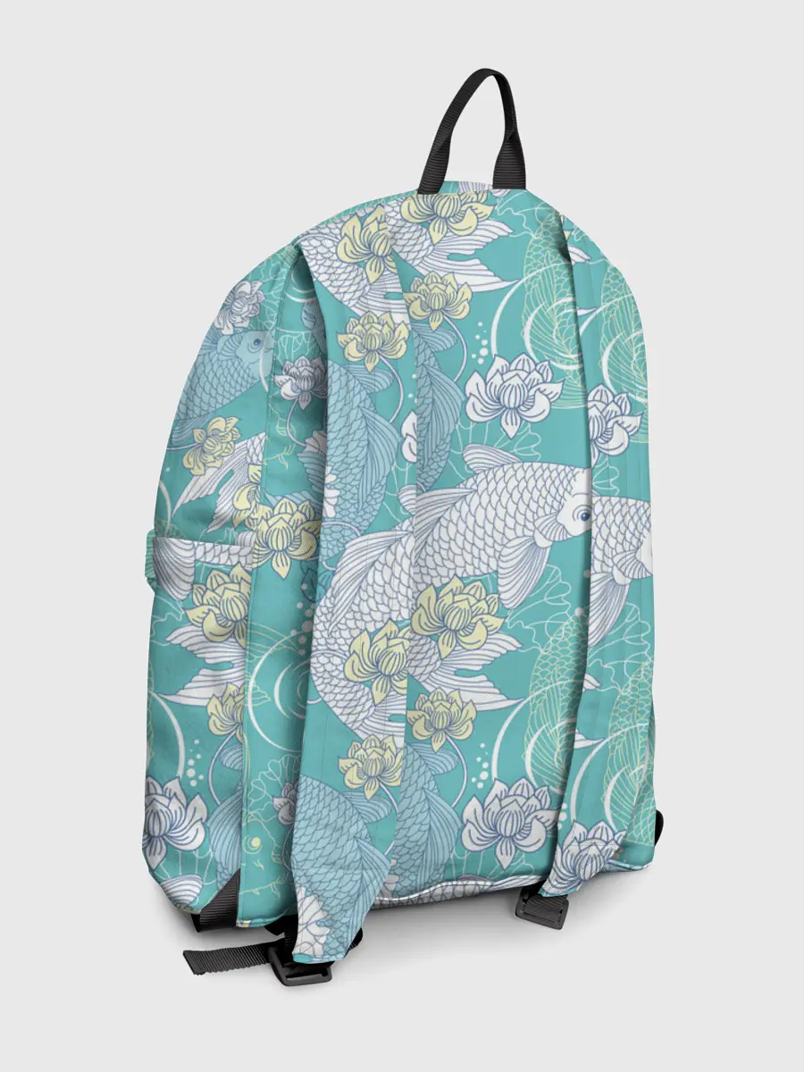 Рюкзак джинсовый / Карпы Кои