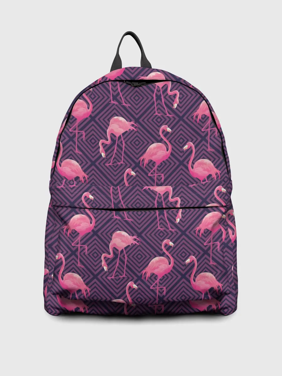 Рюкзак джинсовый / Фламинго