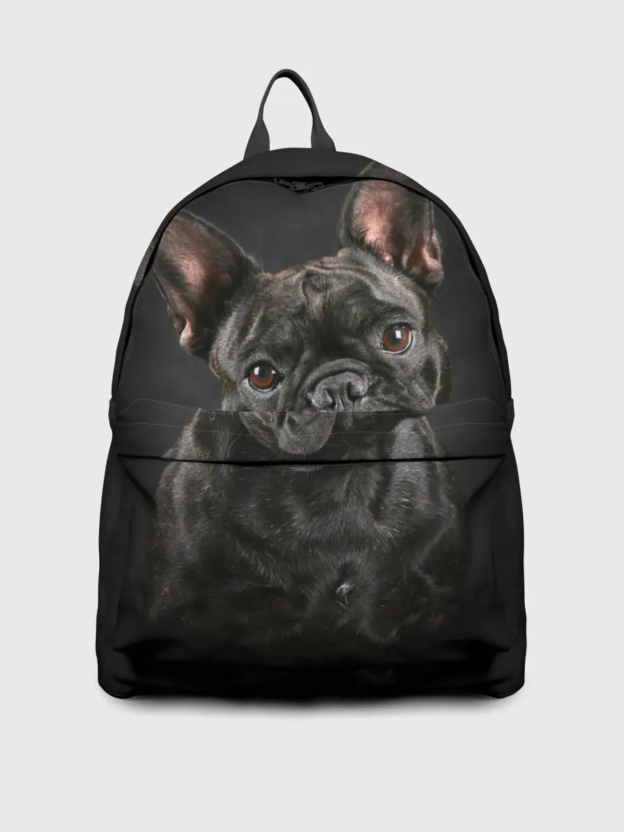 Рюкзак джинсовый / Французский бульдог