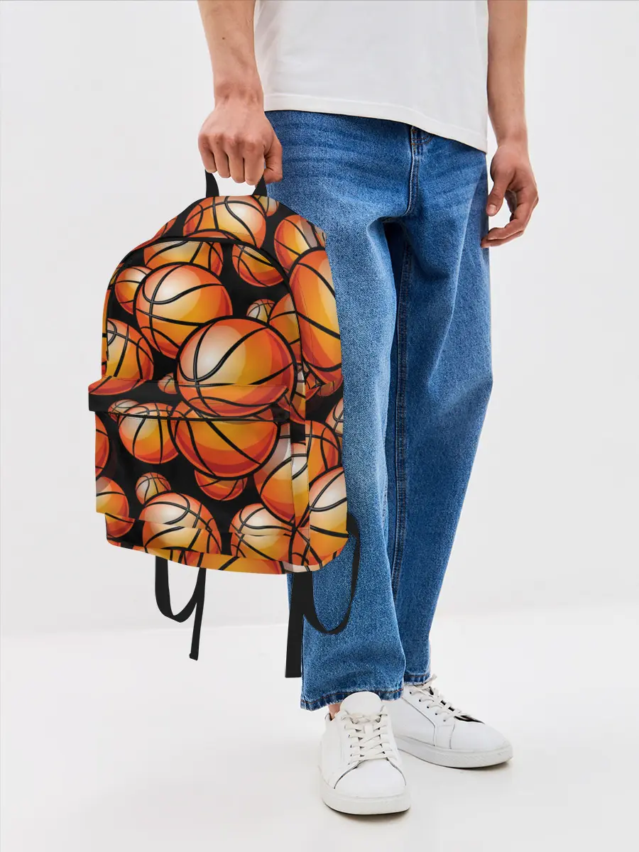 Рюкзак джинсовый / Баскетбольные мячи