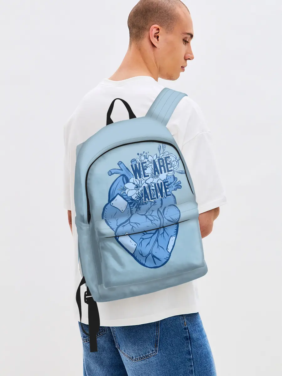 Рюкзак джинсовый / WE ARE ALIVE