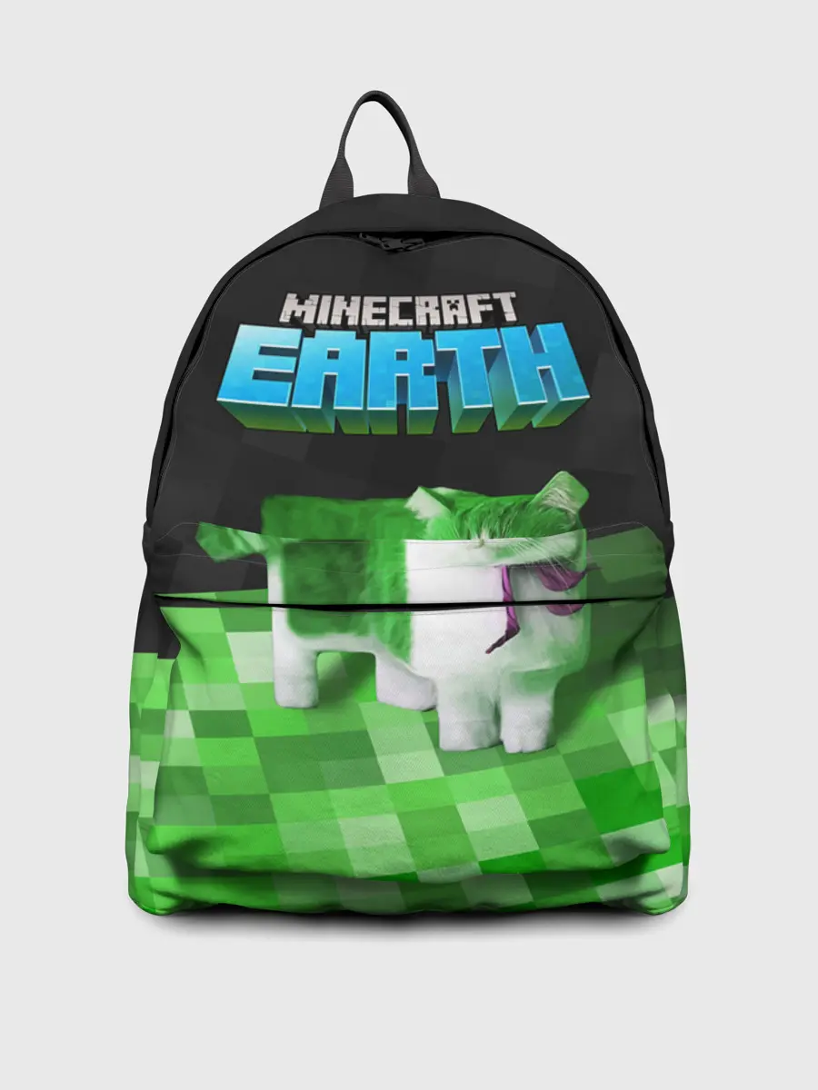 Рюкзак джинсовый / Minecraft EARTH - Котик
