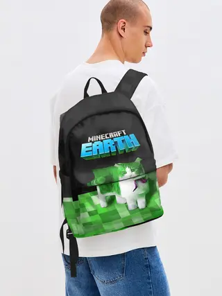 Рюкзак джинсовый / Minecraft EARTH - Котик