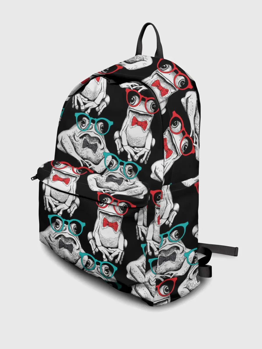 Рюкзак джинсовый / Лягушки в очках