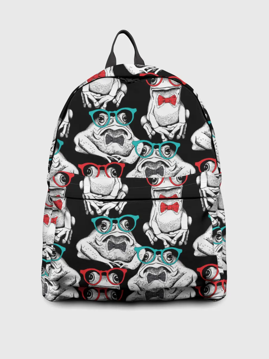 Рюкзак джинсовый / Лягушки в очках