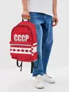 Рюкзак джинсовый / Хоккейный Болельщик СССР