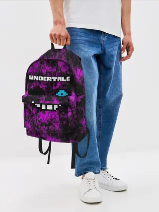 Рюкзак джинсовый / Undertale Sans.
